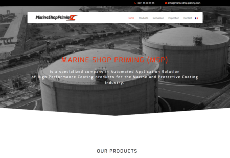 création site internet Marine Shop Priming